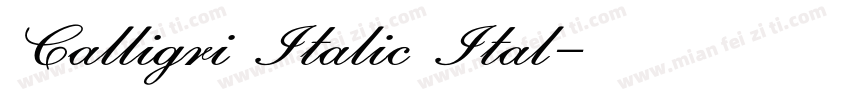 Calligri Italic Ital字体转换
